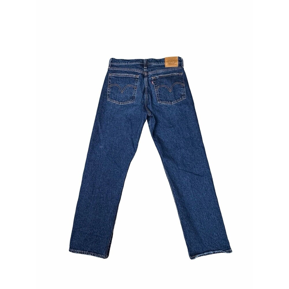 Levi’s Wedgie Straight Jeans Big E Dark Wash Blue Stretch Women’s Size 29 X28 - Picture 11 of 15